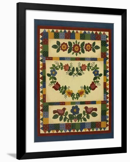 Flower Quilt 1-Debbie McMaster-Framed Giclee Print