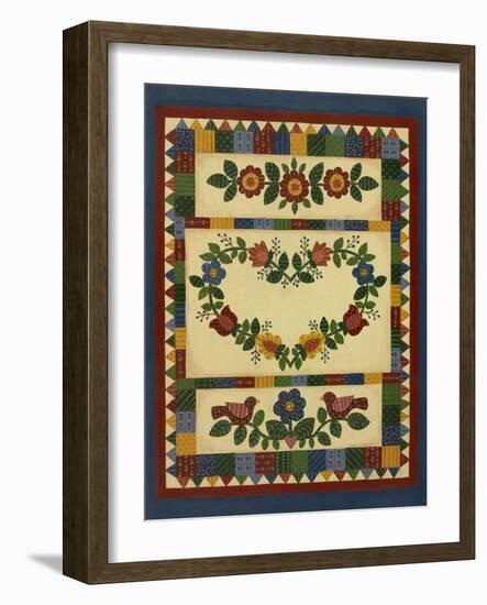 Flower Quilt 1-Debbie McMaster-Framed Giclee Print