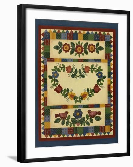 Flower Quilt 1-Debbie McMaster-Framed Giclee Print