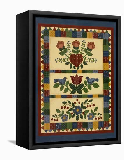 Flower Quilt 2-Debbie McMaster-Framed Stretched Canvas