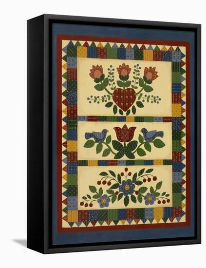 Flower Quilt 2-Debbie McMaster-Framed Stretched Canvas