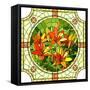 Flower Red Lilies-Vertyr-Framed Stretched Canvas