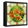 Flower Red Lilies-Vertyr-Framed Stretched Canvas