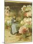 Flower Seller in Front of the Madeleine Church-Victor Gabriel Gilbert-Mounted Giclee Print