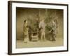 Flower Seller in Japan-null-Framed Photographic Print