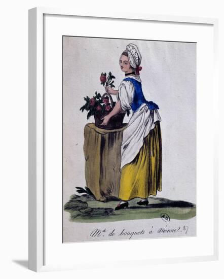 Flower Seller in Vienna, 1787-null-Framed Giclee Print