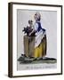 Flower Seller in Vienna, 1787-null-Framed Giclee Print