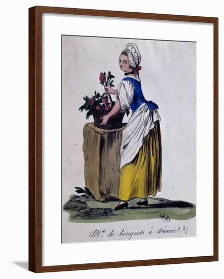 Flower Seller in Vienna, 1787-null-Framed Giclee Print