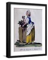 Flower Seller in Vienna, 1787-null-Framed Giclee Print