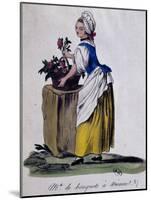Flower Seller in Vienna, 1787-null-Mounted Giclee Print
