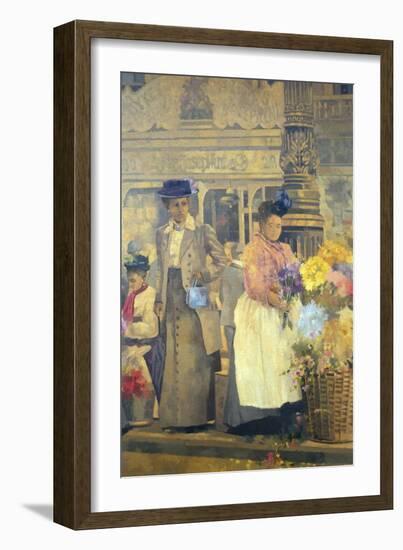 Flower Seller, London-Peter Miller-Framed Giclee Print