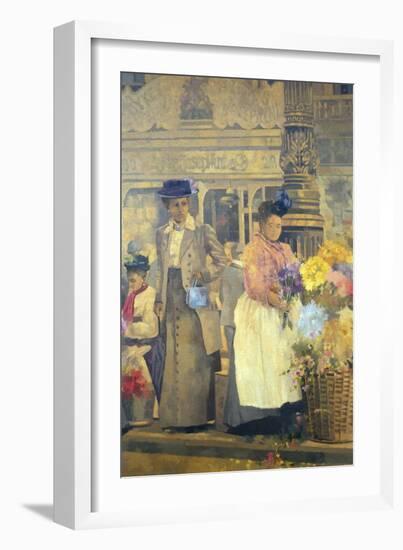 Flower Seller, London-Peter Miller-Framed Giclee Print