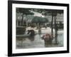 Flower Seller near the Louvre, Paris-Victor Gilbert-Framed Giclee Print