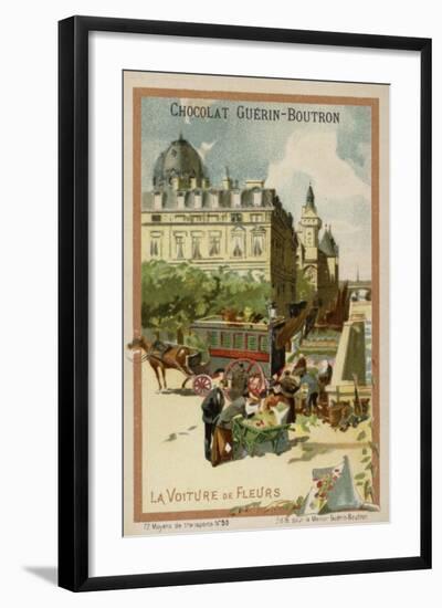 Flower Seller's Wagon-null-Framed Giclee Print