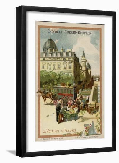 Flower Seller's Wagon-null-Framed Giclee Print