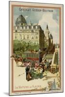 Flower Seller's Wagon-null-Mounted Giclee Print