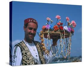 Flower Seller, Tunisia-null-Stretched Canvas