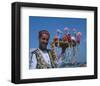 Flower Seller, Tunisia-null-Framed Art Print