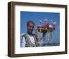 Flower Seller, Tunisia-null-Framed Art Print