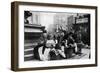 Flower Sellers at Piccadilly Circus, London, 1901-null-Framed Giclee Print