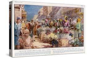 Flower Sellers - Cape Town, South Africa-null-Stretched Canvas