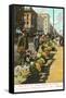 Flower Sellers, San Francisco, California-null-Framed Stretched Canvas