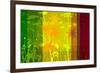 Flower Shades Green Yellow Red-Cora Niele-Framed Photographic Print