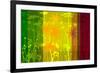 Flower Shades Green Yellow Red-Cora Niele-Framed Photographic Print