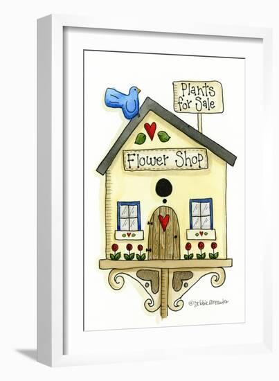Flower Shop Birdhouse-Debbie McMaster-Framed Giclee Print