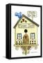 Flower Shop Birdhouse-Debbie McMaster-Framed Stretched Canvas