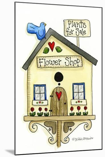 Flower Shop Birdhouse-Debbie McMaster-Mounted Giclee Print