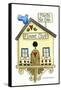 Flower Shop Birdhouse-Debbie McMaster-Framed Stretched Canvas