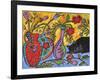 Flower Shop Catnap-Wyanne-Framed Giclee Print