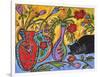 Flower Shop Catnap-Wyanne-Framed Giclee Print