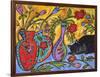 Flower Shop Catnap-Wyanne-Framed Giclee Print