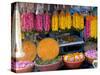 Flower Shop, Chalai, Trivandrum, Kerala, India, Asia-null-Stretched Canvas