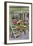 Flower Shop In Paris-Cora Niele-Framed Giclee Print