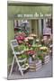 Flower Shop In Paris-Cora Niele-Mounted Giclee Print
