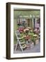 Flower Shop In Paris-Cora Niele-Framed Giclee Print