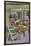 Flower Shop In Paris-Cora Niele-Framed Giclee Print