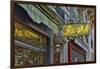 Flower shops neon sign streets of Paris.-Darrell Gulin-Framed Photographic Print