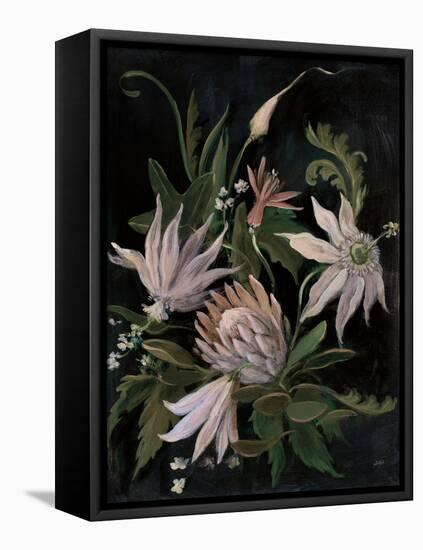 Flower Show I Crop Neutral-Julia Purinton-Framed Stretched Canvas