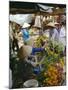 Flower Stall in Southern Delta Village of Mytho, Vietnam, Indochina, Southeast Asia-Doug Traverso-Mounted Photographic Print