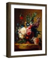 Flower Still-Life, 1740-Jan van Huysum-Framed Giclee Print