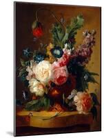 Flower Still-Life, 1740-Jan van Huysum-Mounted Giclee Print