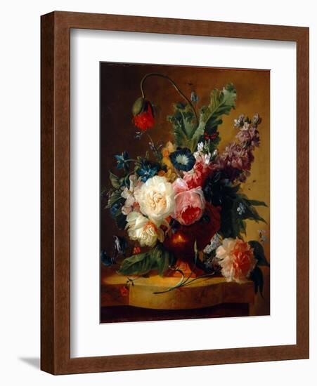 Flower Still-Life, 1740-Jan van Huysum-Framed Giclee Print