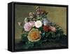 Flower Still Life, 1830-1840-Georg Friedrich Kersting-Framed Stretched Canvas