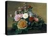 Flower Still Life, 1830-1840-Georg Friedrich Kersting-Stretched Canvas