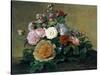 Flower Still Life, 1830-1840-Georg Friedrich Kersting-Stretched Canvas