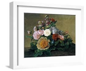 Flower Still Life, 1830-1840-Georg Friedrich Kersting-Framed Giclee Print